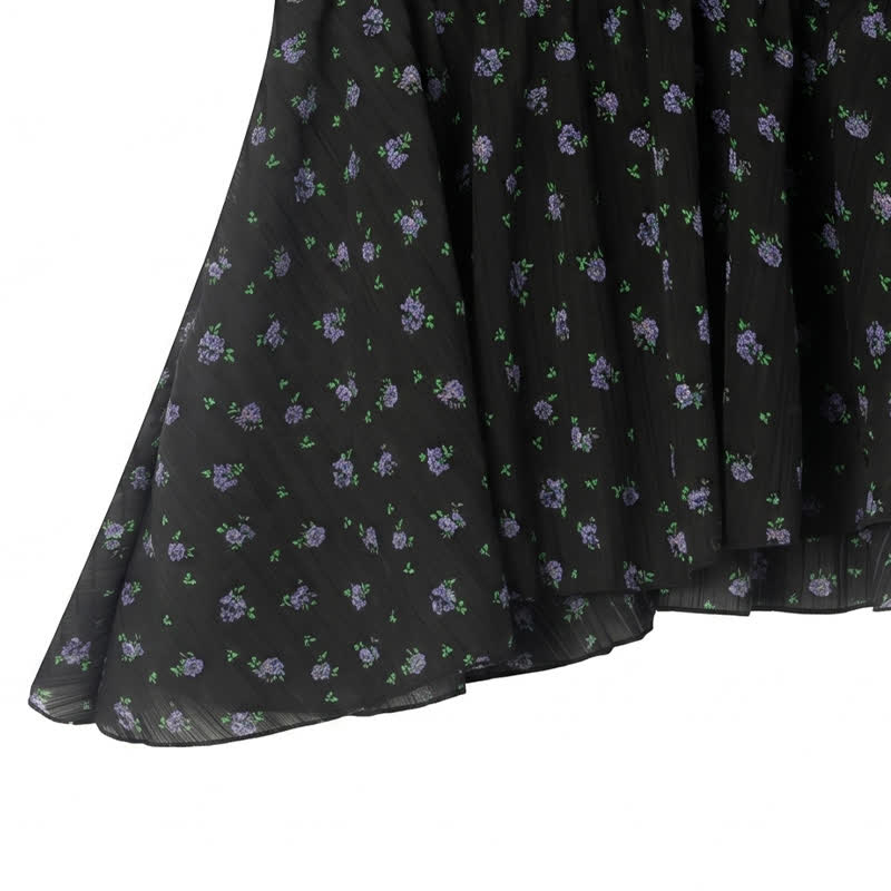 Plus Size Floral Chiffon Peplum Blouse - image 6