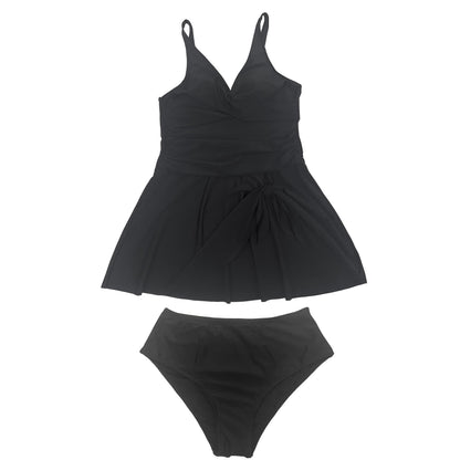 Surplice Skirted Swim Dress - image 7