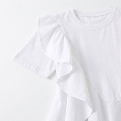 Asymmetrical Ruffle Detail A-Line Blouse - image 8