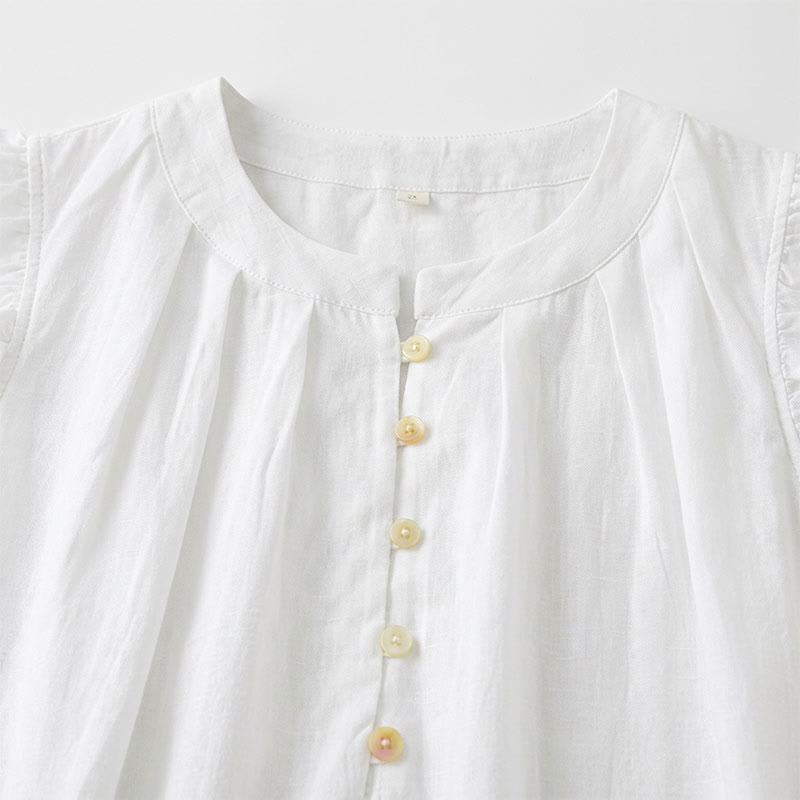 Plus Size Ruffle Trim Sleeveless Blouse - image 8