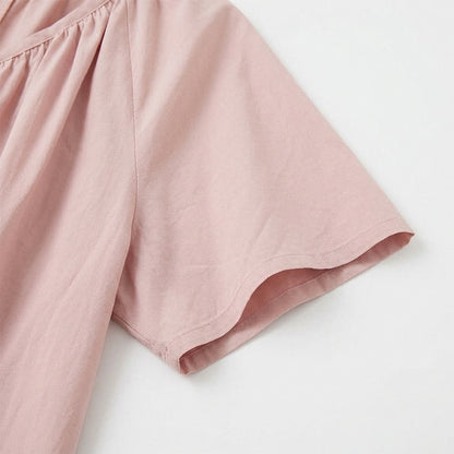 Plus Size Gathered V Neck Top - image 12