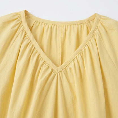 Plus Size Gathered V Neck Top - image 13