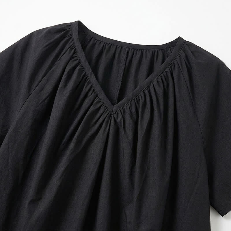 Plus Size Gathered V Neck Top - image 11