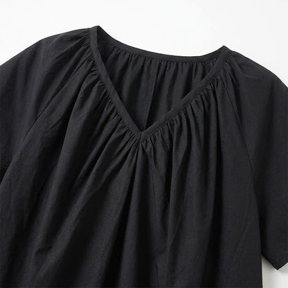 Plus Size Gathered V Neck Top - image 11