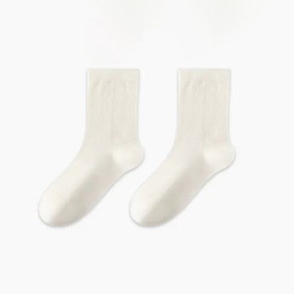 Soft Ribbed Milk White Quarter Socks(3 Pairs) - image 9