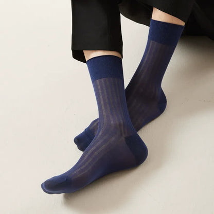 Sheer Ribbed Quarter Socks(5 Pairs) - image 1