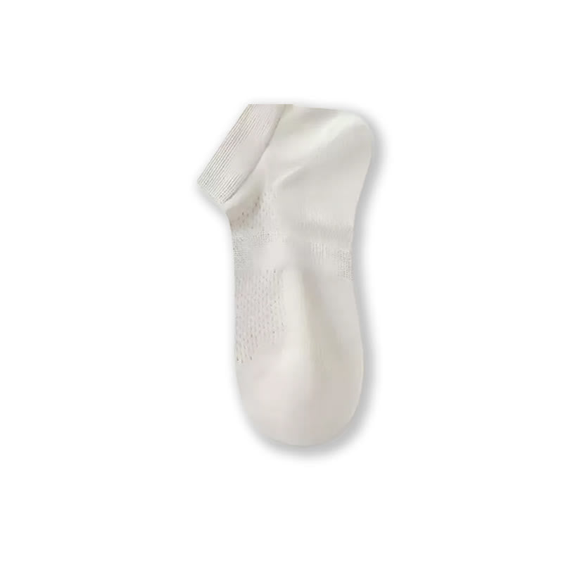 Air Mesh Sheer Ankle Socks(4 Pairs) - Beige - EU39-45(US6-11) - image 11
