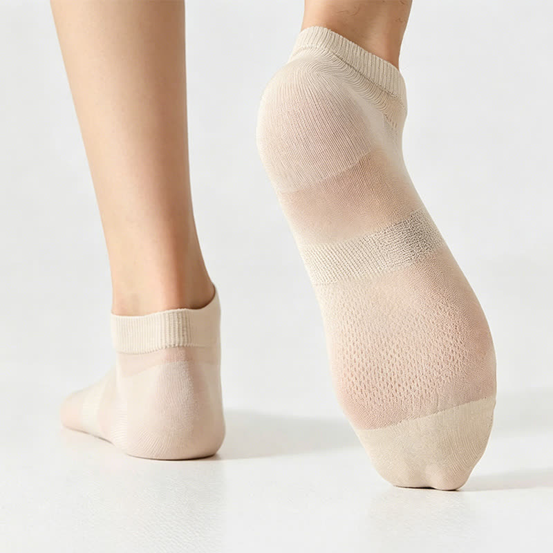 Air Mesh Sheer Ankle Socks(4 Pairs) - image 5
