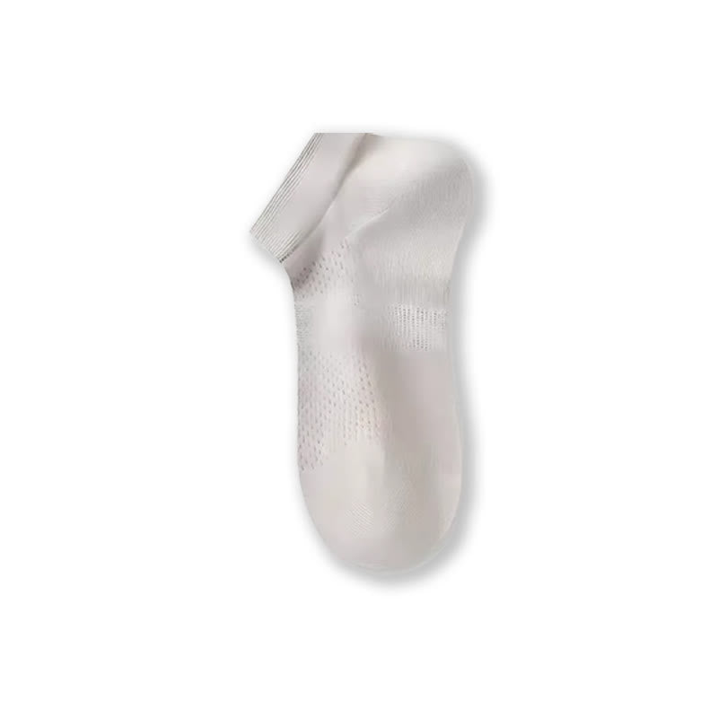 Air Mesh Sheer Ankle Socks(4 Pairs) - Light Gray - EU39-45(US6-11) - image 8