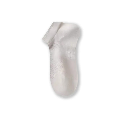 Air Mesh Sheer Ankle Socks(4 Pairs) - Light Gray - EU39-45(US6-11) - image 8