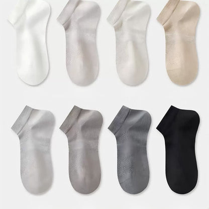 Air Mesh Sheer Ankle Socks(3 Pairs) - image 14