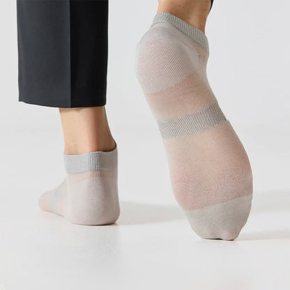 Air Mesh Sheer Ankle Socks(4 Pairs) - image 3
