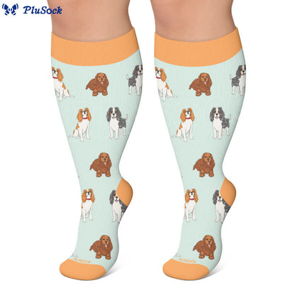Plus Size Puppy Heart Compression Socks - image 6