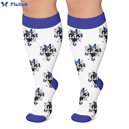 Plus Size Butterfly Flame Compression Socks - image 6