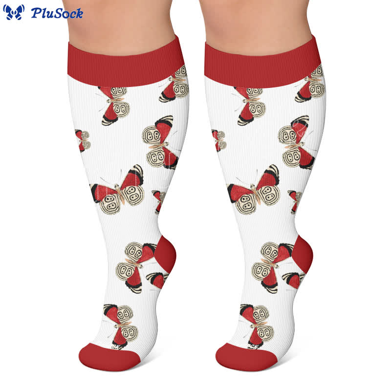 Plus Size Butterfly Flame Compression Socks - image 7