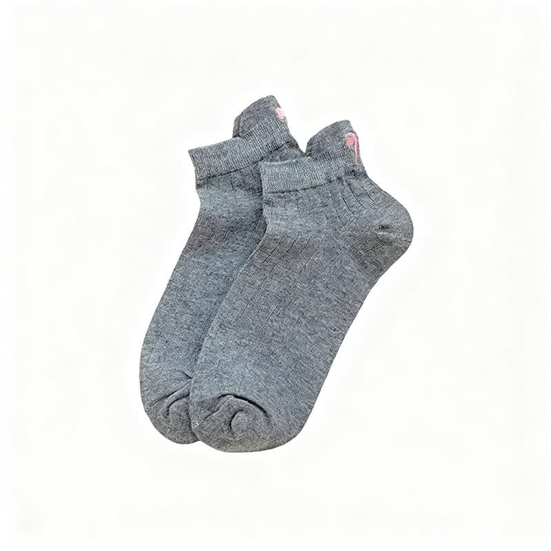 Airy Mesh Low Cut Socks(6 Pairs) - Dark Gray - EU36-40(US3-7) - image 5