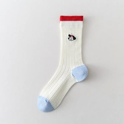 Polka Mesh Sheer Quarter Socks(4 Pairs) - Little Dog - EU35-40(US2-7) - image 4