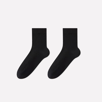 Soft Argyle Knit Quarter Socks(4 Pairs) - Black - EU40-45(US7-11) - image 6