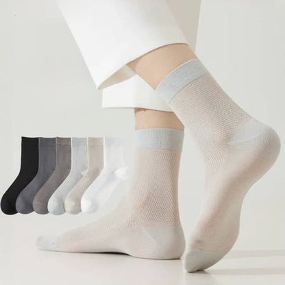 Air Mesh Quarter Socks(6 Pairs) - image 0
