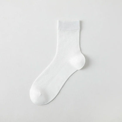 Air Mesh Quarter Socks(6 Pairs) - White - EU35-43(US2-9) - image 6