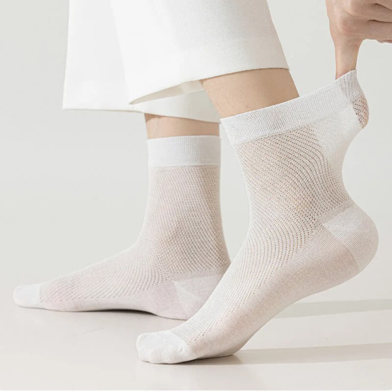 Air Mesh Quarter Socks(5 Pairs) - image 2