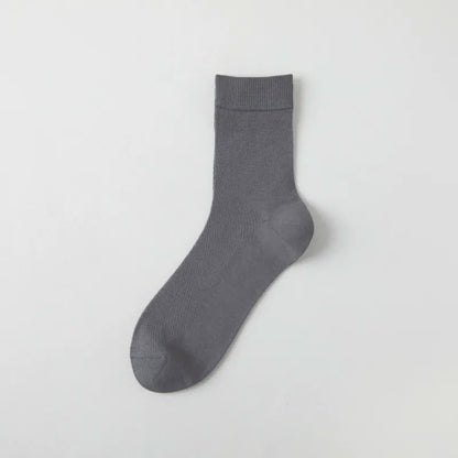 Air Mesh Quarter Socks(6 Pairs) - Dark Grey - EU35-43(US2-9) - image 5