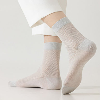 Air Mesh Quarter Socks(5 Pairs) - image 1