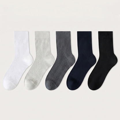 Sheer Mesh Quarter Socks(5 Pairs) - Multicolor - EU40-44(US7-10) - image 9
