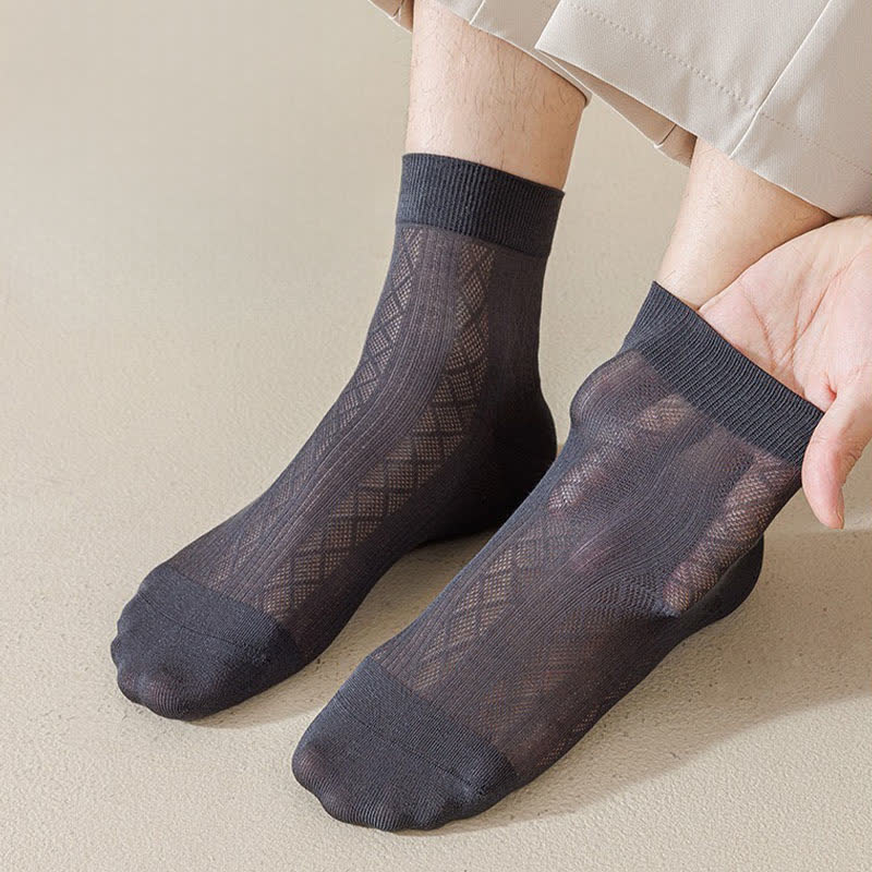 Sheer Mesh Quarter Socks(5 Pairs) - image 1