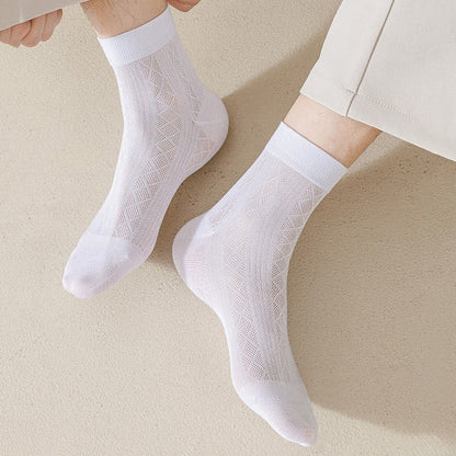 Sheer Mesh Quarter Socks(5 Pairs) - image 2