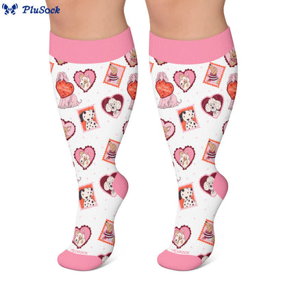 Plus Size Sweetheart Checkered Compression Socks - image 5