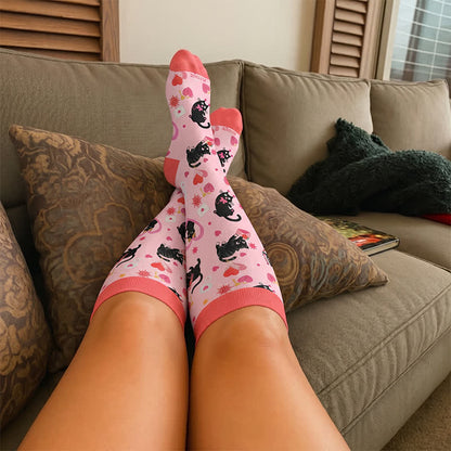 Plus Size Sweetheart Checkered Compression Socks - image 3