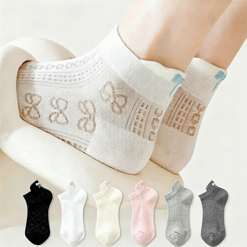 Airy Mesh Low Cut Socks(6 Pairs) - image 0