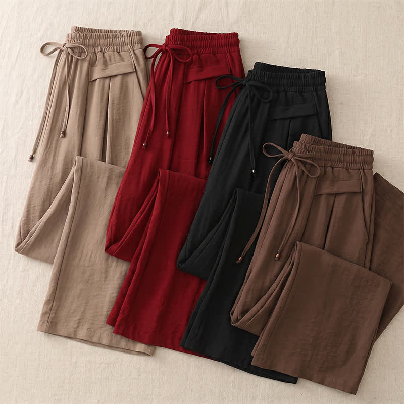 Soft Stretch Wide Leg Casual Pants - image 22