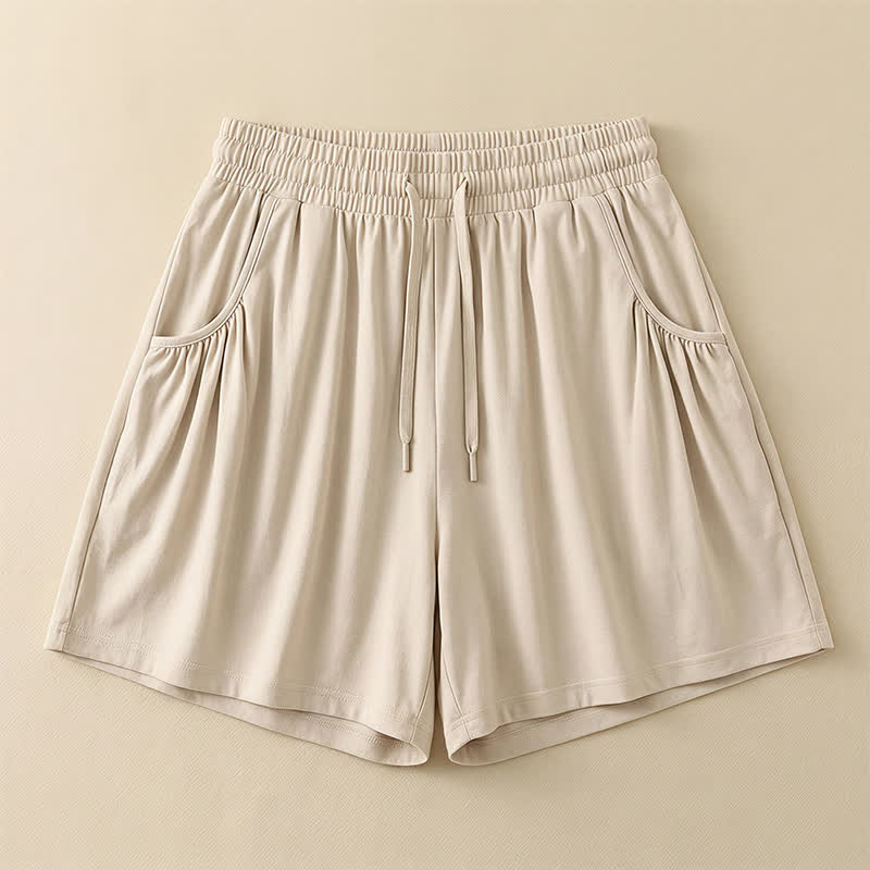 Relaxed Drawstring Lounge Pants - Khaki - 4XL - image 6