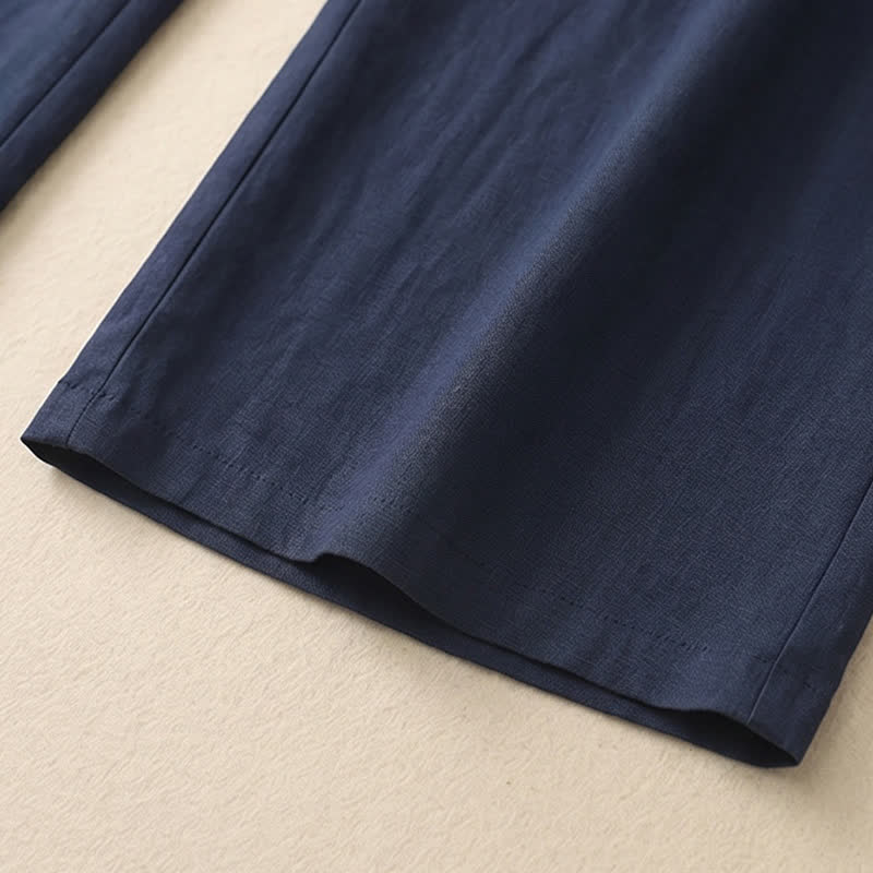 Linen Feel Wide Leg Pants - image 9