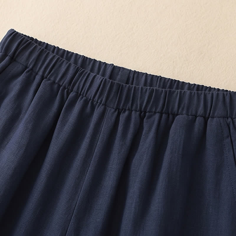 Linen Feel Wide Leg Pants - image 3