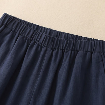 Linen Feel Wide Leg Pants - image 3