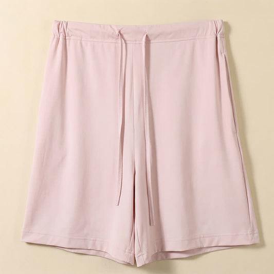 Ice Silk Drawstring Lounge Pants - Pink - 2XL - image 0