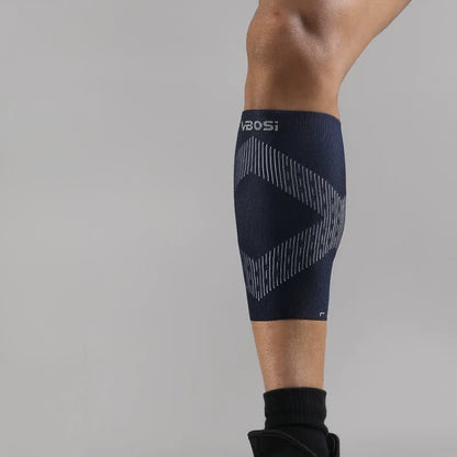 Air Mesh Compression Calf Sleeve - Navy Blue - XL - image 5
