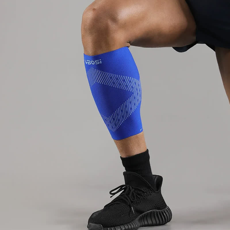 Air Mesh Compression Calf Sleeve - Blue - XL - image 1