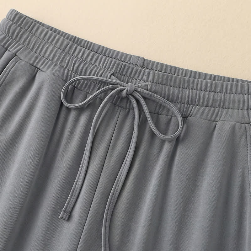 Heather Gray Wide Leg Lounge Pants - image 23