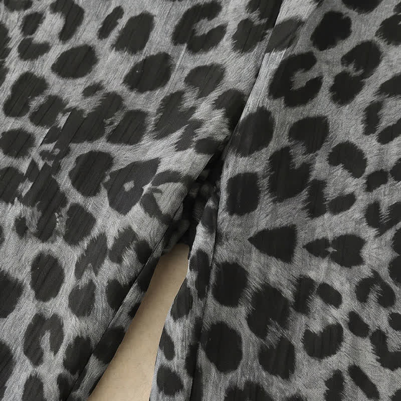 Heather Gray Wide Leg Lounge Pants - image 30