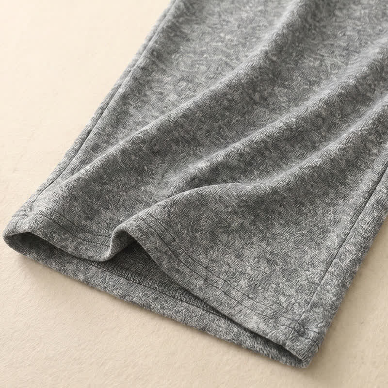 Heather Gray Wide Leg Lounge Pants - image 11