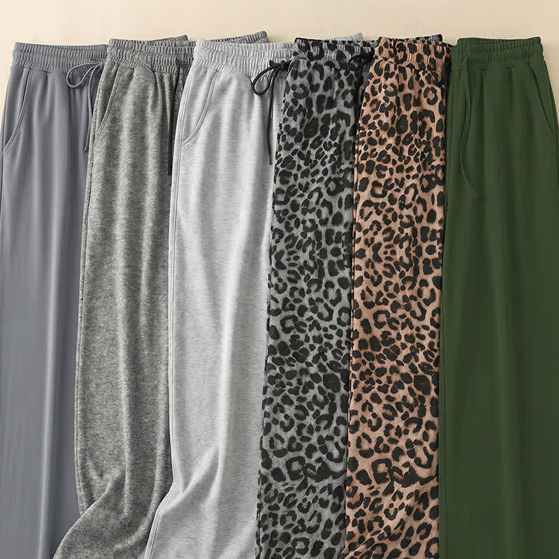 Heather Gray Wide Leg Lounge Pants - image 7