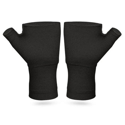 Open Finger Wrist Sleeves - Black - L - image 4