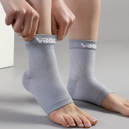 Open Toe Compression Ankle Brace - Grey - XL - image 2