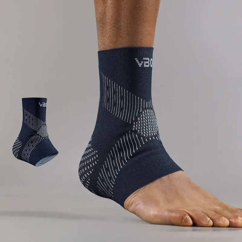 Plus Size 3D Knitted Ankle Braces - Navy Blue - XL - image 6