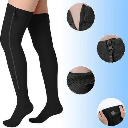 Side-Zip Compression Socks - image 3