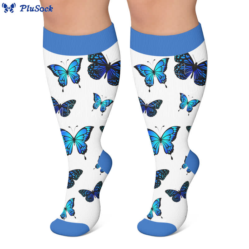 Plus Size Allover Butterfly Compression Socks - image 5